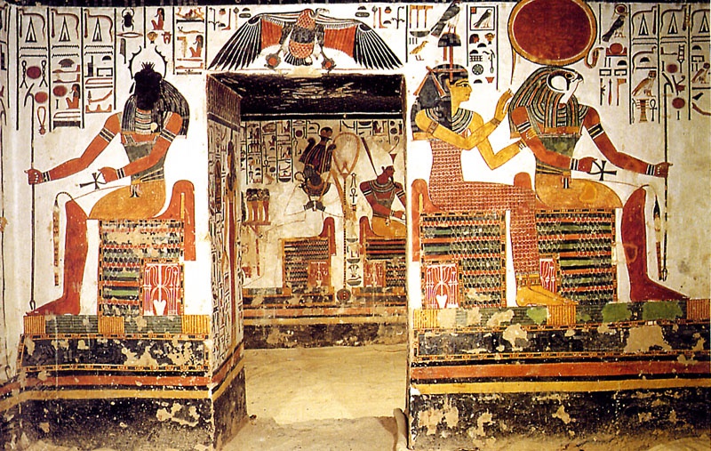 Роспись в гробнице Нефертари